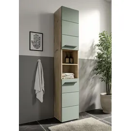 BASIC by Balculina Mid.you Hochschrank 34 x 190 cm Grün Holz