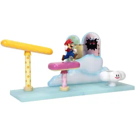 Nintendo Super Mario - Wolken Welt - inkl. 6cm Mario Figur, Bunt