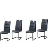 Hti-Living Schwingstuhl DannyP PU Schwarz