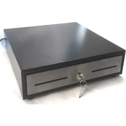 Kassenlade iQCash330ED mit Edelstahl-Frontpanel RJ-11 33x34x10cm, Kassenschublade Geldlade Geldschublade