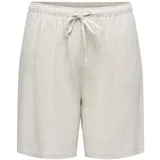 ONLY CARMAKOMA Carsiesta Mw Pull-Up Lin Bl Shorts grau 46
