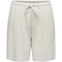 ONLY CARMAKOMA Carsiesta Mw Pull-Up Lin Bl Shorts grau 46