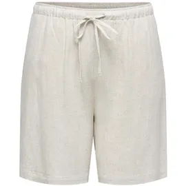 ONLY CARMAKOMA Carsiesta Mw Pull-Up Lin Bl Shorts grau 46