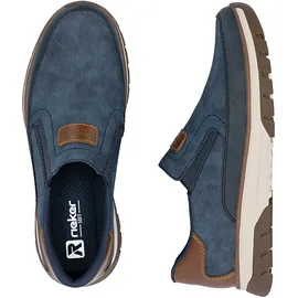 Rieker Slip-Ons Herren Blau/Cognac 43