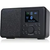 MangoKit SR10 Internet Radio mit DAB/DAB+,WIFI Radio mit Podcast Player,Smart DAB Radio mit Bluetooth,FM Radio,Küchenradio mit Netz- und Batteriebetrieb,Farbdisplay,Doppelalarm,Presets Support-Schwarz