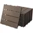 ECD Germany WPC Terrassenfliesen Dunkelbraun 30 x 30 cm 22 St.
