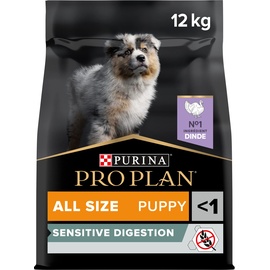 Purina PRO PLAN Hund ohne Getreide Puppy Sensitive Verdauung Truthahn 12 kg
