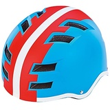 Prophete Fahrradhelm, Größe: 58-61cm, blau/Rot/Weiß, 58-61