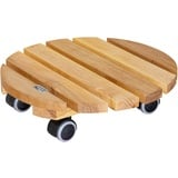 WAGNER® design yourself Pflanzenroller GH 0262 Holz hellbraun rund 34,0 x 8,0 cm