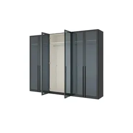 Dreamer eXpress Drehtürenschrank Dreamer 303,1 x 236 x 58 cm Schwarz