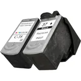 Ampertec PG-37 schwarz + CL-38 CMY