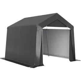 Outsunny Carport Zeltgarage 3x3 m Wasserdicht Garagenzelt mit Rolltür Belüftungsfenster Verlängerte Kanten, UV-beständig Lagerzelt, Unterstand für Auto SUV Gartengeräte, Motorrad
