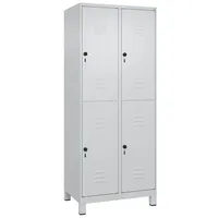 C+P Doppel-Garderobenschrank ""Classic Plus"", Abteilbreite 40 cm, mit Füßen,