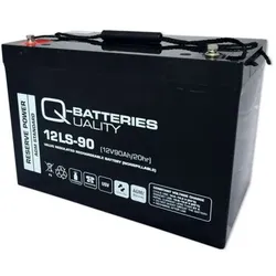 Q-Batteries 12LS-90 / 12V - 90Ah Blei Akku Standard-Typ AGM 10 Jahres Typ