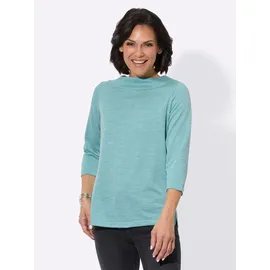 Casual Looks WITT WEIDEN 3/4-Arm-Shirt in ozean-ecru-gemustert | Gr.: 42,