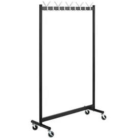 Haku-Möbel Kleiderständer Pat 18 Rollgarderobe 103 x 174 x 39 cm schwarz