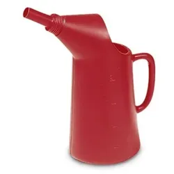 Abfüllkanne aus Polyethylen (PE), 2 Liter Volumen, rot