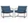 Costway Loungesessel Gartensessel 71 x 64 x 48,5 cm blau 2 St.