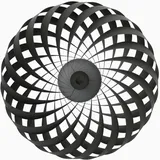 Tom Rossau TR5 Wandleuchte, Birke Schwarz, Ø: 60 cm, H: 20 cm