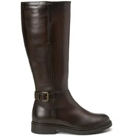 Marc O'Polo Marc OߴPolo aus edlem Schafleder", Damen, Stiefel Leder mit verstellbarer Schnalle, braun (Dark Brown), 37