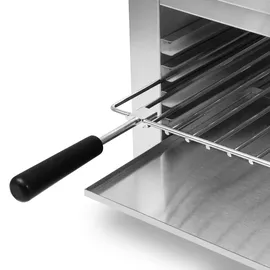 Vertes Salamander Grill, Höhe 280 mm, regelbar 50-300°C, 2000 Watt Gastronomie Ofen zum Überbacken, Gratinieren