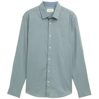 Tom Tailor 1045087 Langarmhemd Grey Mint 2XL