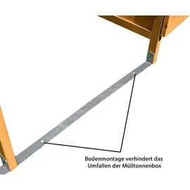 Melko Mülltonnenbox 240 L braun