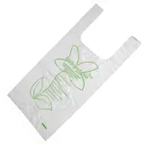 DayBays 4000 Stk. Bio Knotenbeutel auf Rolle 5 Kg 22+12x47 cm  Biodegradable HDPE  Transparent Extra Stark