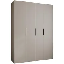 abiks möbel Drehtürenschrank COMO 180 x 245,5 x 50 cm Schwarz