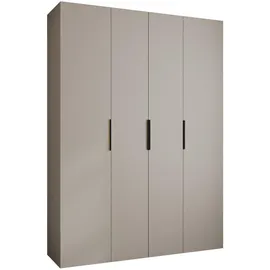 abiks möbel Drehtürenschrank COMO 180 x 245,5 x 50 cm Schwarz