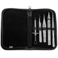 May Zeckenpinzette PI-1407 Zecken-Set 5-teilig, für Mensch und Tier,