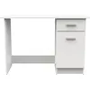 Schreibtisch DEMEYERE GROUP Osiris, weiß (matt weiß, weiß, weiß), B:108,4cm H:75cm T:44,8cm, Tische, Schreibtisch 1Turig 1 Schublade