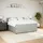 vidaXL Boxspringbett mit Matratze Hellgrau 200x200 cm Samt