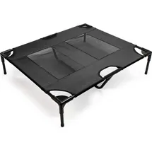 Wiltec Hundebett L 92 x 77 x 20 cm schwarz