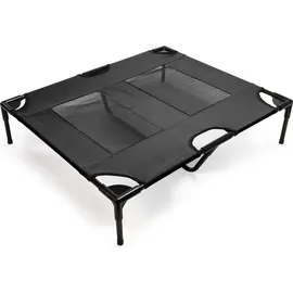 Wiltec Hundebett L 92 x 77 x 20 cm schwarz
