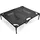 Wiltec Hundebett L 92 x 77 x 20 cm schwarz
