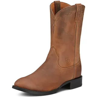 ARIAT Herren Heritage Roper Western Cowboystiefel Westernstiefel, Braun, Used-Optik, 41.5 EU (EU 41) - 41 EU