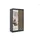 altdecor Kleiderschrank 120 x 215 x 61 cm Schwarz/Eiche Wotan