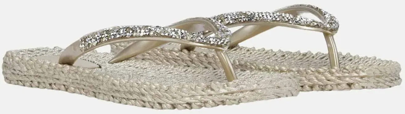 Flip Flops Cheerful mit Schmucksteinen Grau 38