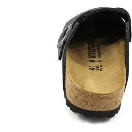 Birkenstock Boston Nubukleder geölt schwarz 38