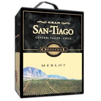 Gran SAN TIAGO MERLOT 3,0l - Bag in Box - Spanien - Wein - Rotwein -