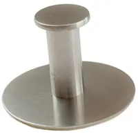 Bagnoxx - Handtuchhaken Edelstahl Silber 6,5cm Durchmesser, 4,3cm Breite