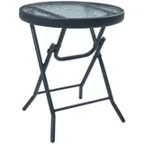 vidaXL Bistrotisch 40cm Stahl Glas Bartisch Stehtisch Gartentisch Klapptisch vidaXL