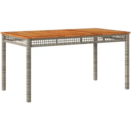 vidaXL Gartentisch 140 x 80 x 75 cm Grau