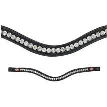 Kieffer Stirnband FlexiLoop Large Crystal Clear Warmblut schwarz