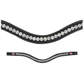 Kieffer Stirnband FlexiLoop Large Crystal Clear Warmblut schwarz