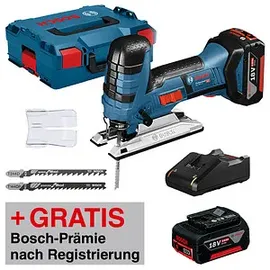 Bosch GST 18 V-LI S Professional inkl. 2 x 4,0 Ah + L-Boxx