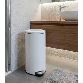 Home4You Treteimer 30 l Weiß