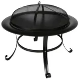 Buri Feuerschale Ø 73 cm Schwarz