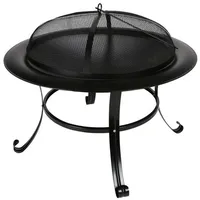 Buri Feuerschale Ø 73 cm Schwarz